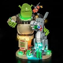 LocoLee LED Light Set Compatible with LEGO Shrek,Donkey & Puss in Boots,Decoration Lighting Kit Compatible with LEGO 72423 Shrek,Donkey Puss in Boots Blocks Model,No Model 72423-Standard Version