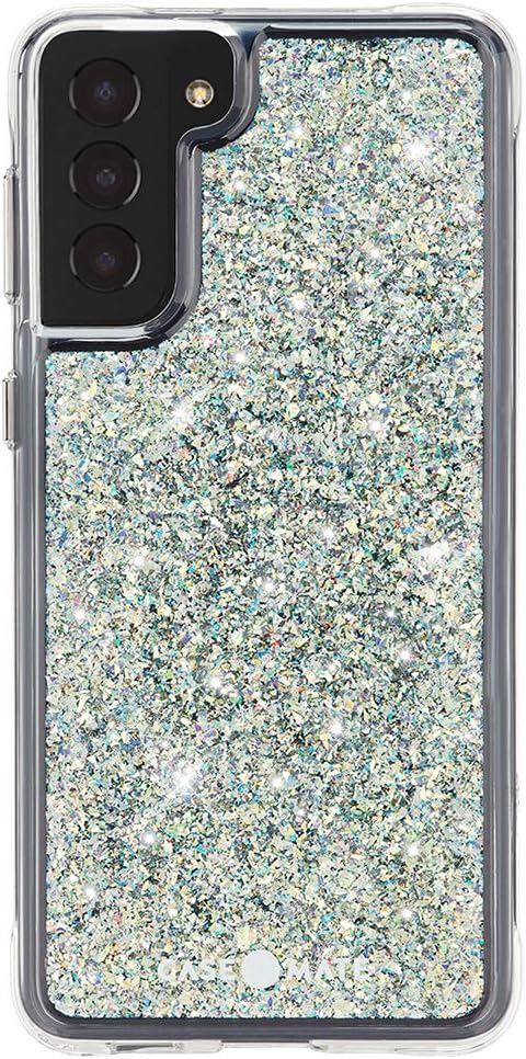 Case-Mate - Twinkle - Case for Samsung Galaxy S21 Plus 5G - Glitter Foil Elements - 10 ft Drop Protection - 6.7 inch - Stardust