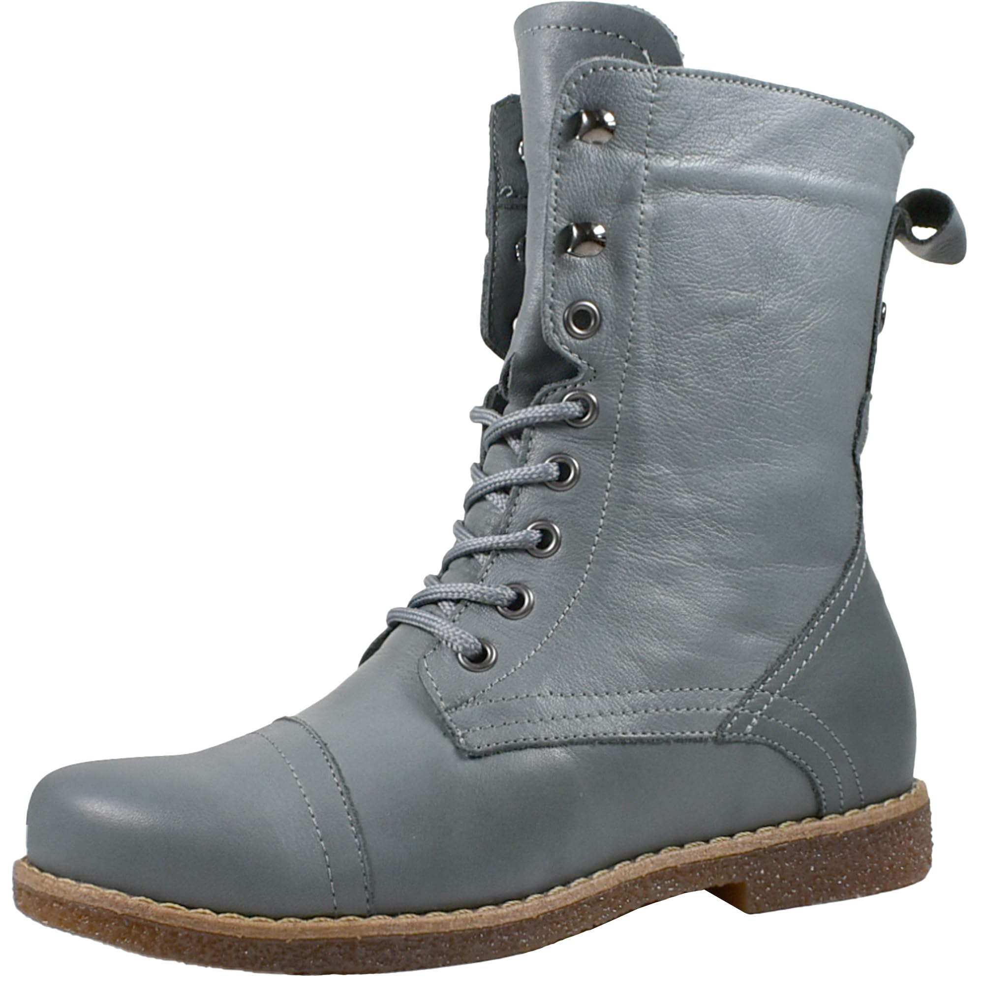 Andrea Conti 0348760 Women's Lace-Up Leather Ankle Boots, gray, 5 UK