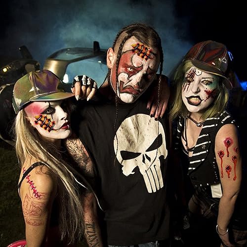 Miniatura 7 de NiHome 40 hojas de Halloween terror extraíble realista falso tatuaje temporal traje de zombi Cosplay herida de sangre sangrado cicatriz variedad