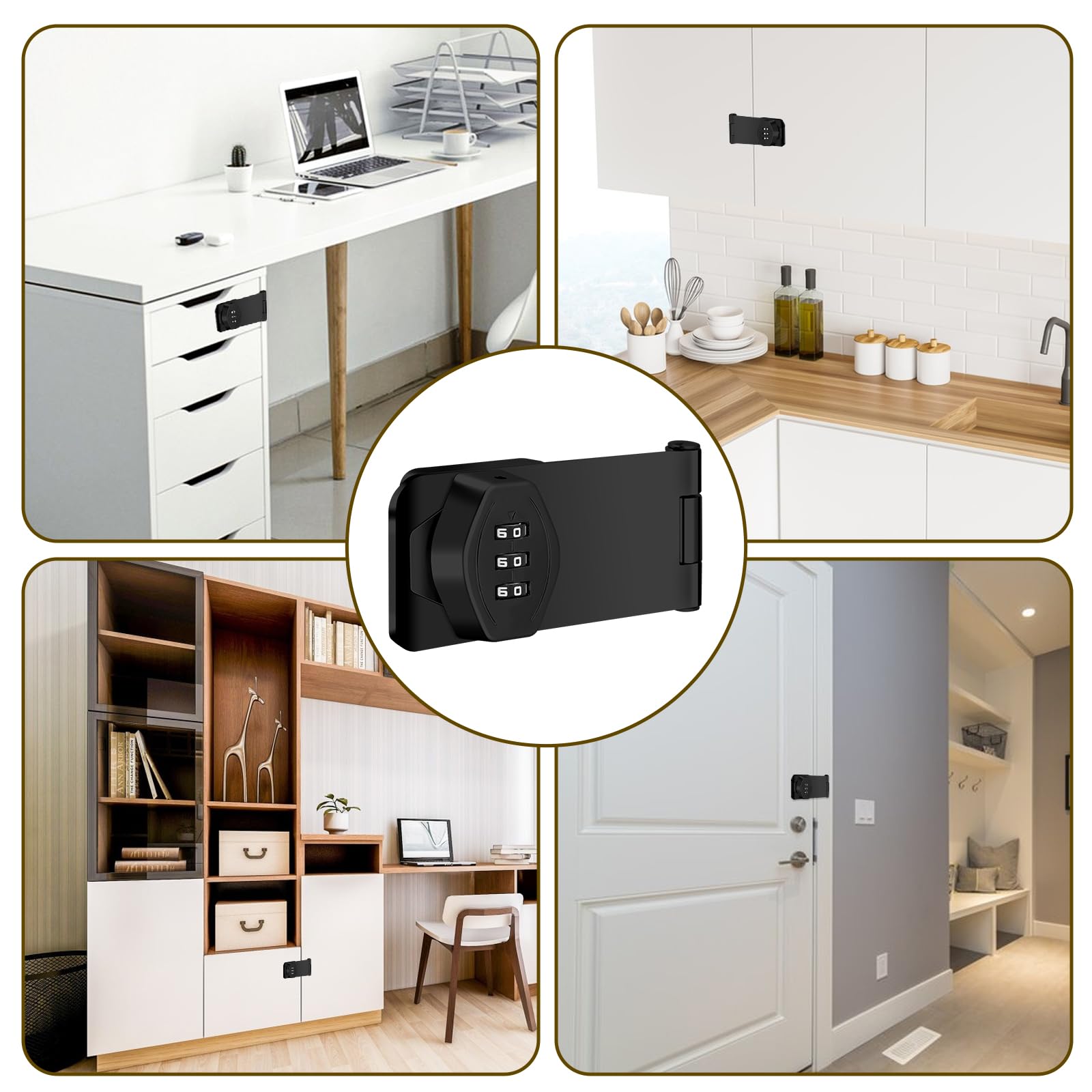 Oniissy Loquet De Porte à Combinaison Avec Mot De Passe