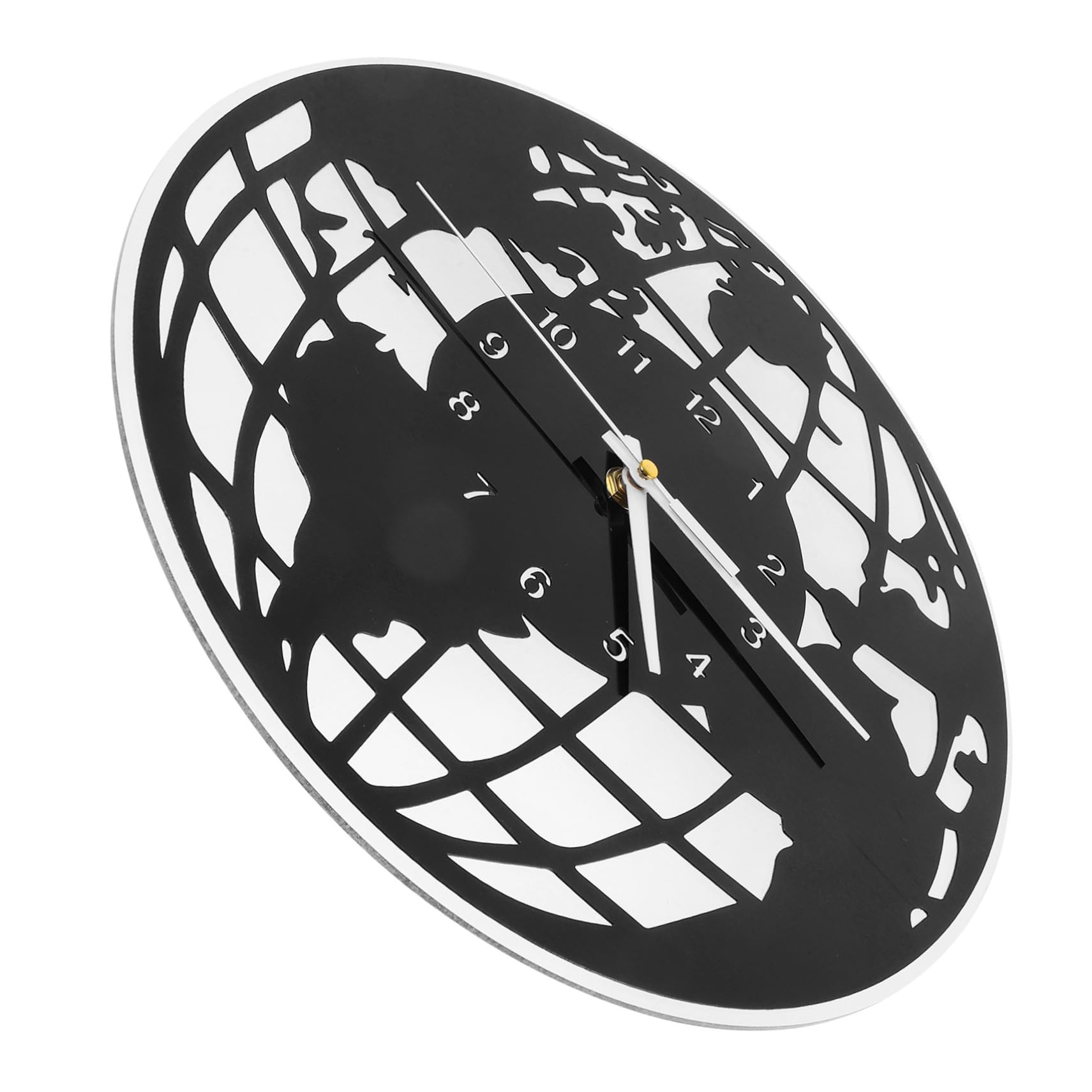Horloge murale silencieuse design créatif rétro plastique pour salon