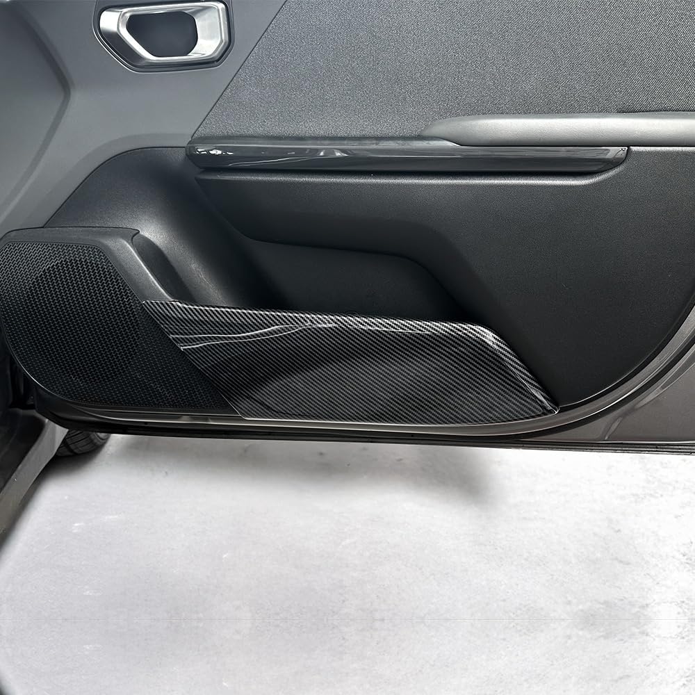 Cnaurda Car Door Bottom Anti-Kick Panel Cover Compatible with KIA K4 2025 2026 LHD/RHD Accessories (Carbon Fiber)