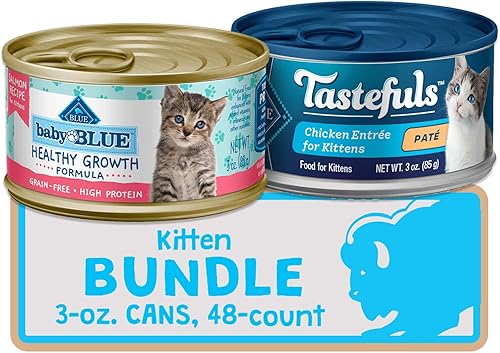 Miniatura 2 de Blue Buffalo Kitten Wet Cat Food, pollo y salmón latas de 3 onzas (paquete de 48)