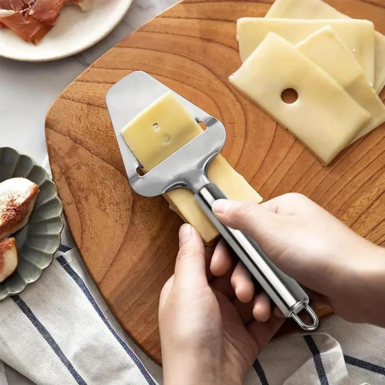 Cortador de Queso Copenhagen Profesional Acero Inoxidable Multifuncional para Queso Duro