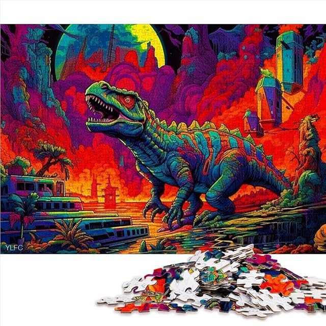 Rompecabezas 1000 Piezas para Adultos Dinosaurio del Valle Tablero Premium 100% Reciclado para Adultos niños…