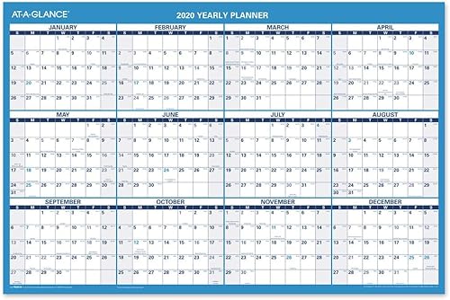 AT-A-GLANCE - Calendario borrable 2022, planificador de pared de borrado en seco, 36 x 24 pulgadas, grande, horizontal, reversible (PM200P28)