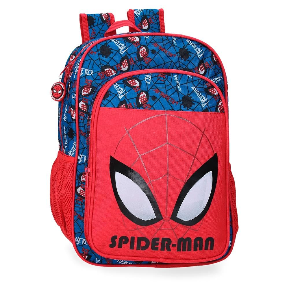 Marvel Joumma Spiderman Authentic School Backpack Red 30x40x13cm Polyester 15.6L, red, School Backpack