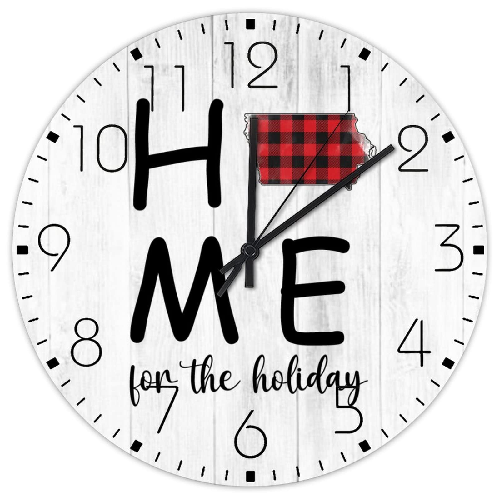 Horloge murale en bois sans tic-tac pour éliminer les bruits