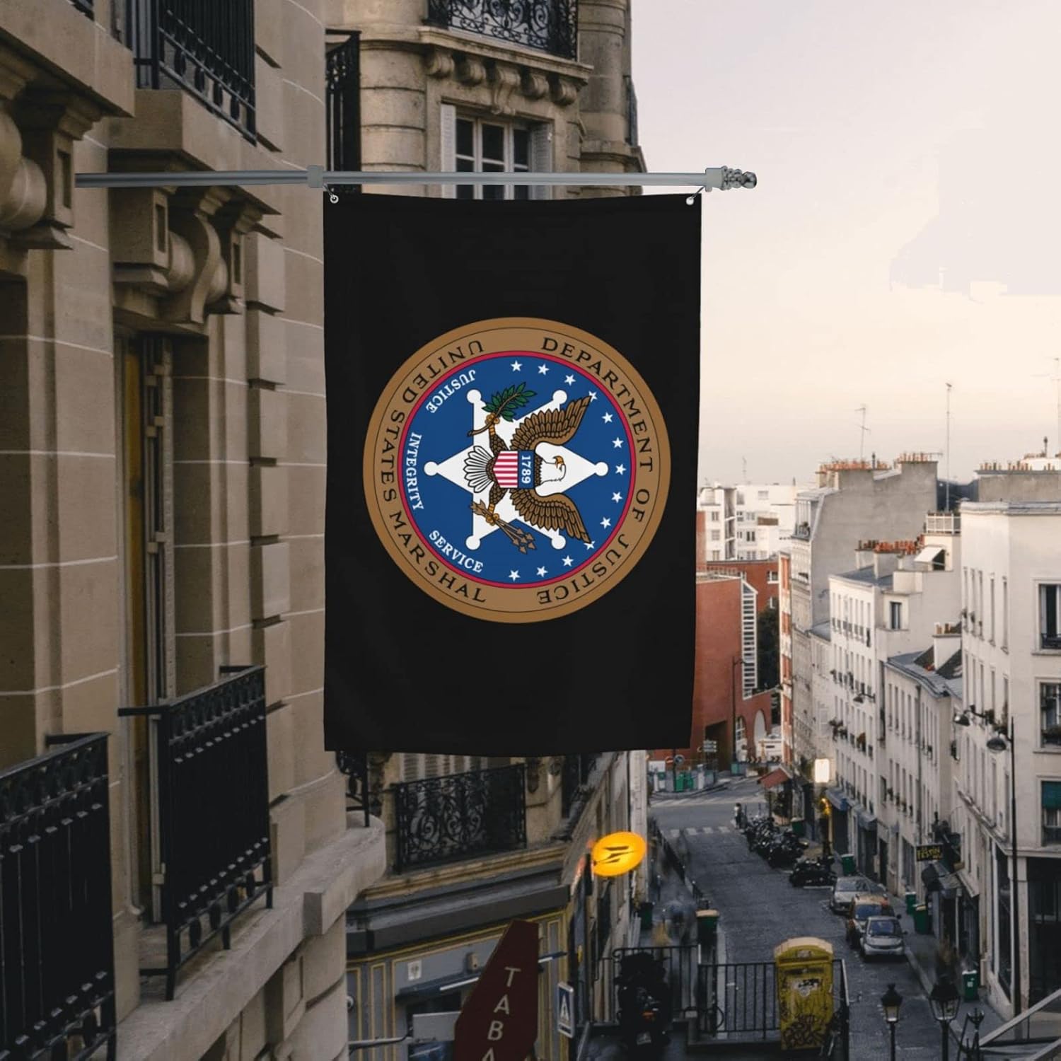 US Marshals Service 4x6 Ft Vivid Outdoor Flag Durable Decorative Banner
