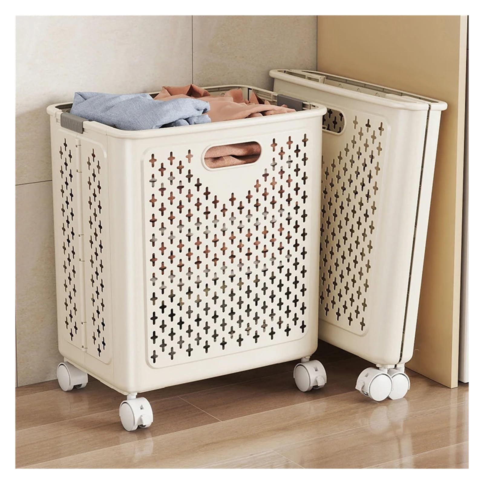 Carrello Biancheria Cestino portaoggetti multifunzionale