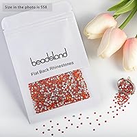 Vista 414 de Beadsland 1440 diamantes de imitación de cristal con parte trasera plana, gemas redondas, sombra dorada, SS20, 0.181-0.189 in