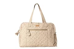 Staya Quilted Weekender Bag for Women Soft Cotton Travel Duffle Carry-On Overnight Hospital Bag Aesthetic Tote Floral Canvas