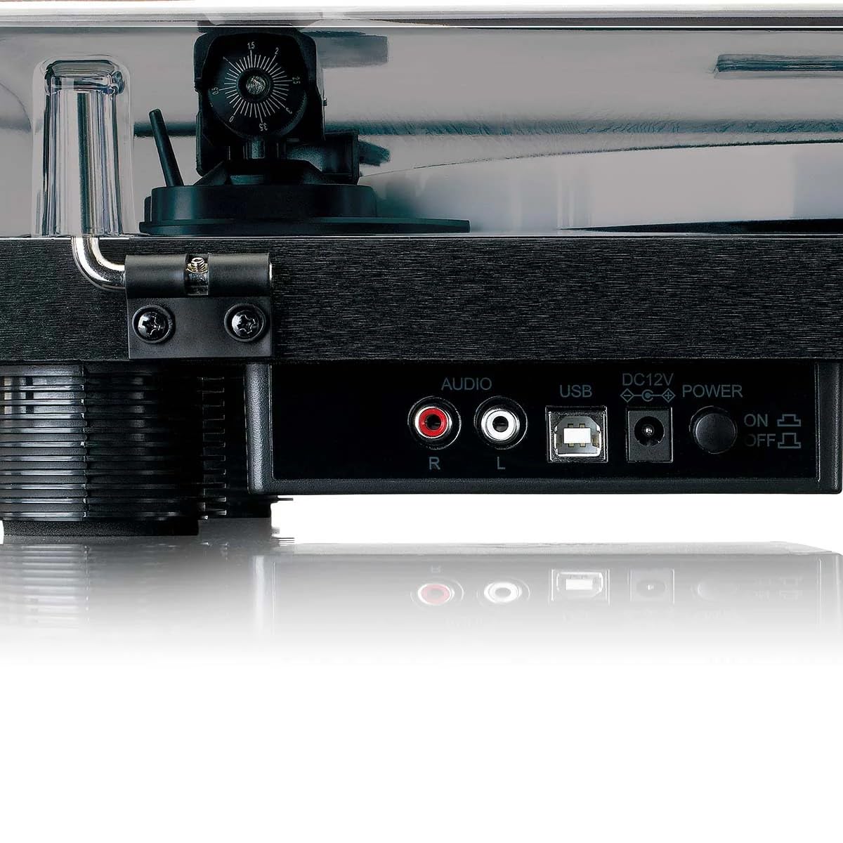 Lenco LS-50LED Giradischi USB, con altoparlanti e amplificatore, 2 x 3 W