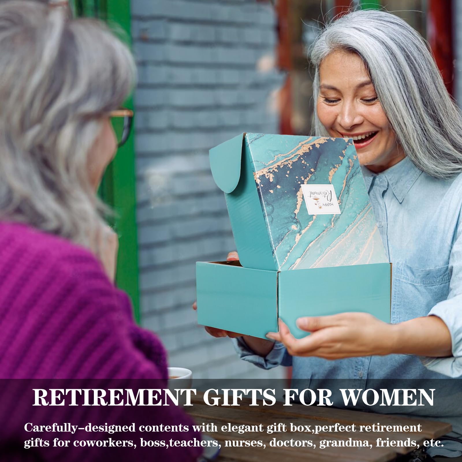 Retirement Gifts for Woman 2026, Happy Cool Retirement Gifts for Women Coworker, Teacher, Boss, Nurse, Friends, Mom, Retirees, Retired Free and Fabulous Funny Spa Gift Basket, 8 pcs