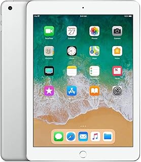 Apple iPad 9.7 with WiFi, 128GB- Silver (2017 Newest Model) (Renewed)