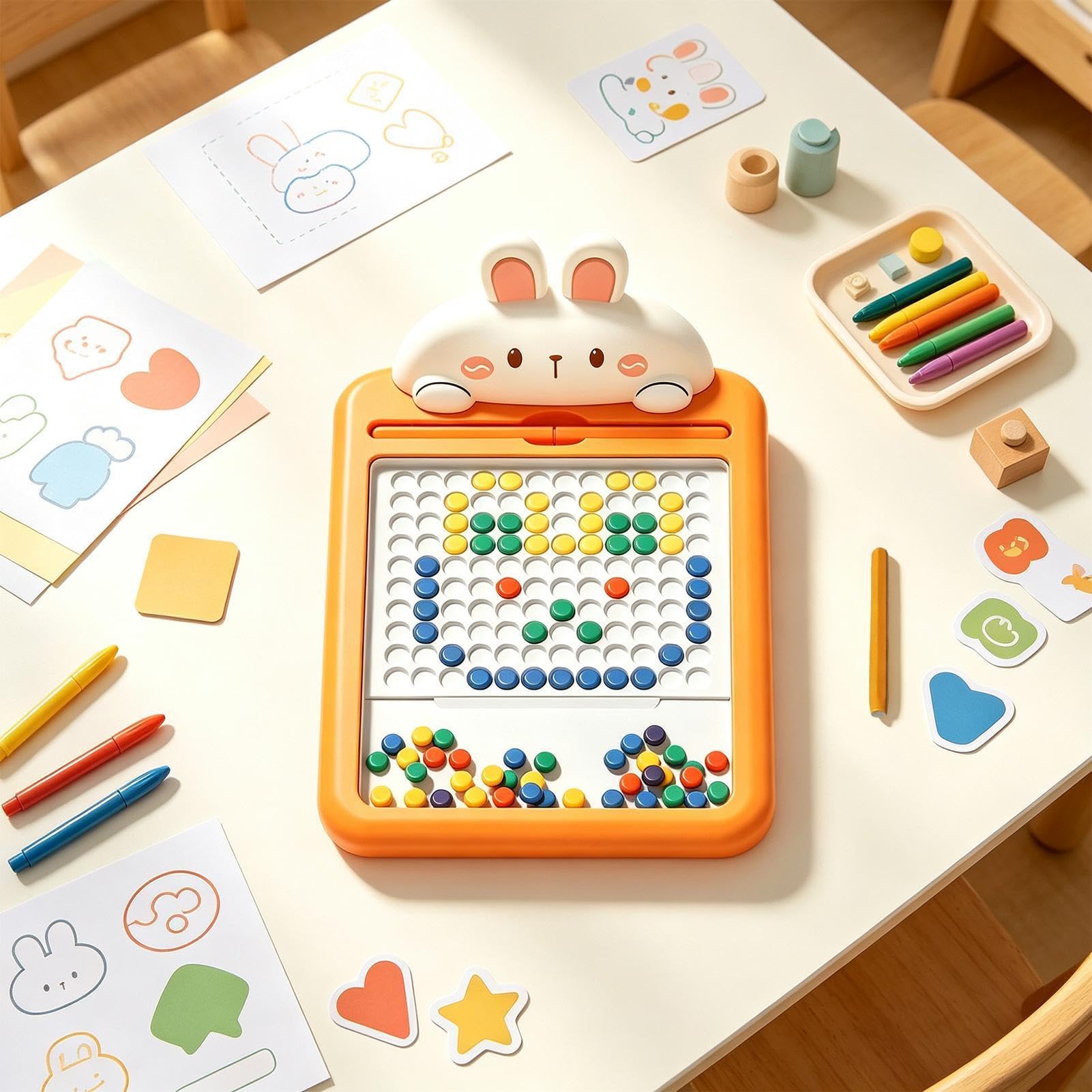 Lavagna magnetica da disegno per bambini, giocattolo da viaggio, aereo