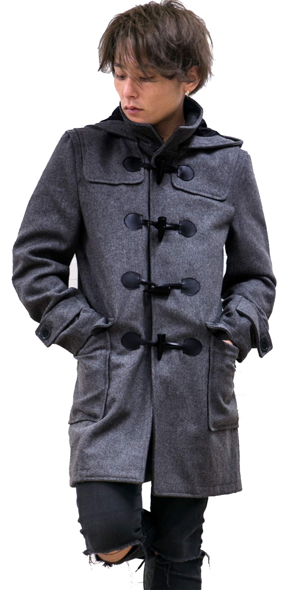 グレー ダッフルコート 71TfXBDostL.jpg