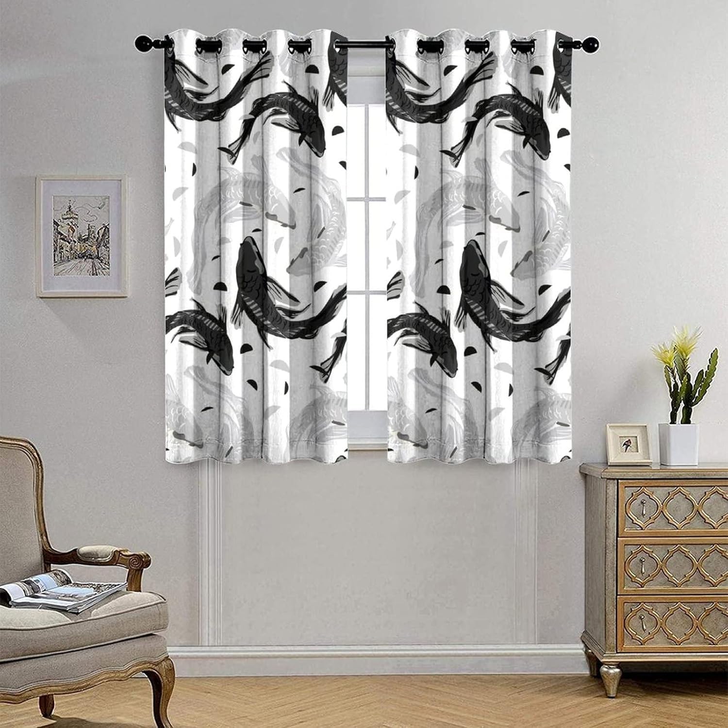 Cortinas Opacas para Ventanas Infantiles Animal Cortinas Opacas para Ventanas Infantiles 3D Patrón Cortinas Salon Dormitorio Moderno Reduccion Ruido Cortinas -6700247651532320