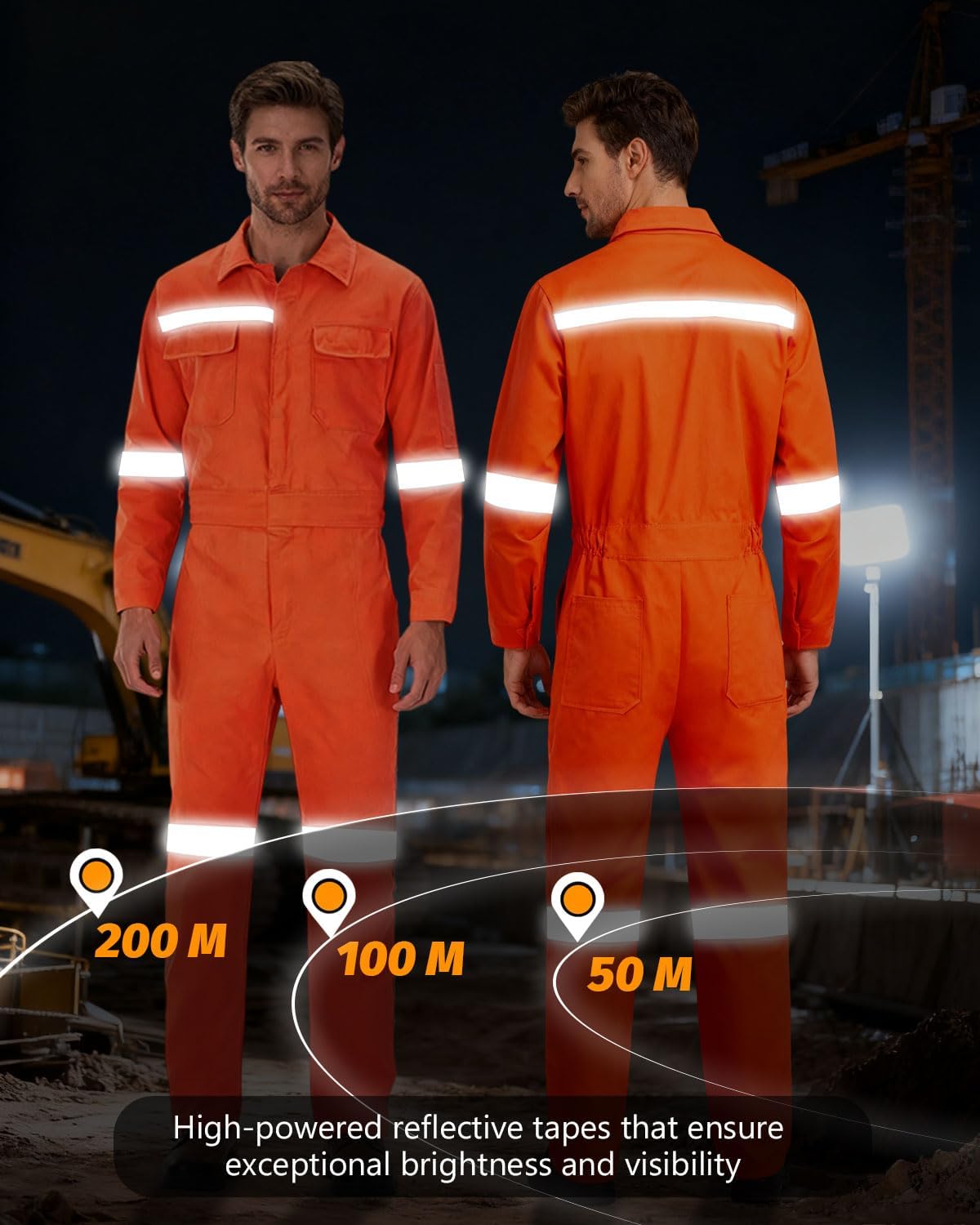 Mens Workwear Coveralls Work Mechanic Jumpsuits Long Sleeve Coverall Work Wear Multi Pockets