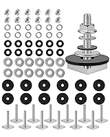Vista 8 de Pernos de ranura en T para barras de techo, plataforma, cesta de carga, adaptador de perno cuadrado en T de acero inoxidable para asegurar
