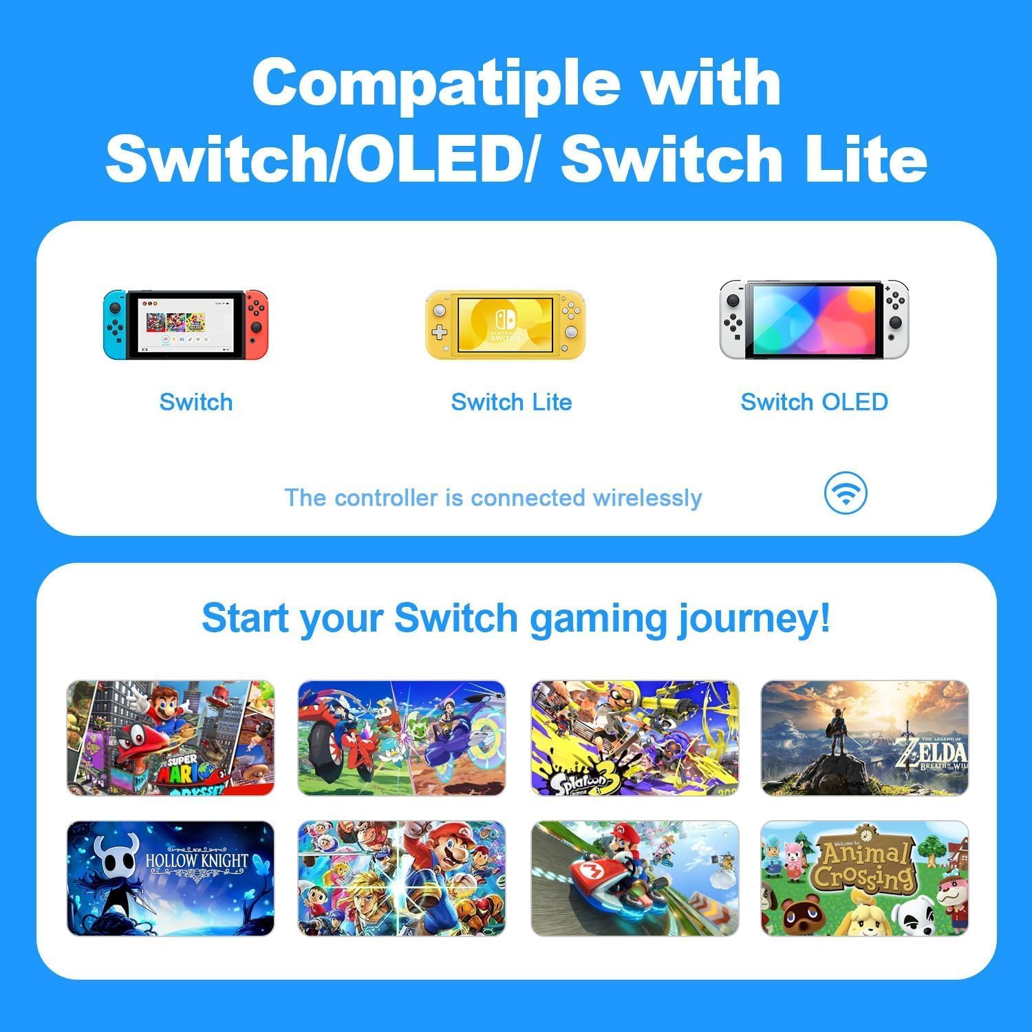 Générique Manette Switch L/R Travailler avec la console de Switch/Lite/OLED, Manette sans fil prend en charge la double vibration, le gyro à 6 axes, le réveil-Red - 2