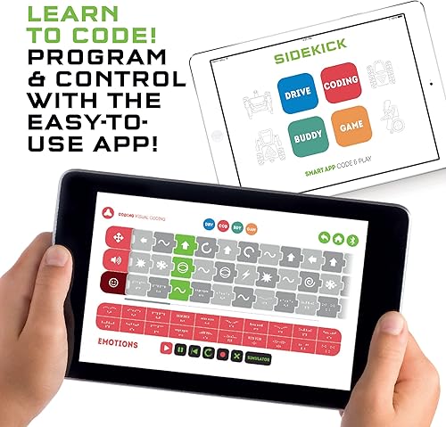 Miniatura 5 de Thames & Kosmos Robótica: máquinas inteligentes - Sidekick | Construye un Rover de 4 ruedas y un robot de 2 ruedas | Introducción personalizable a
