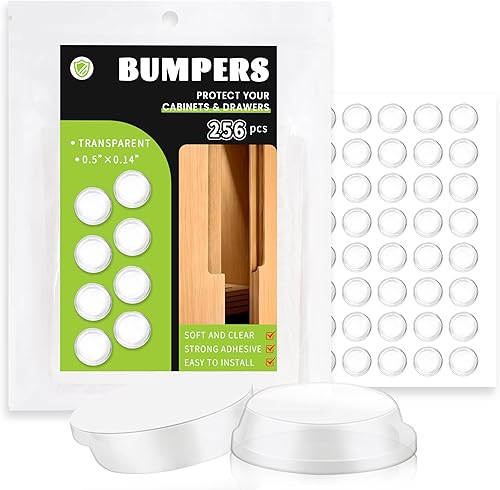 256 piezas de parachoques para puerta de gabinete, parachoques de gabinete de 12 pulgada de diámetro, tapones autoadhesivos de goma, almohadillas de disponible en Yaxa Venezuela