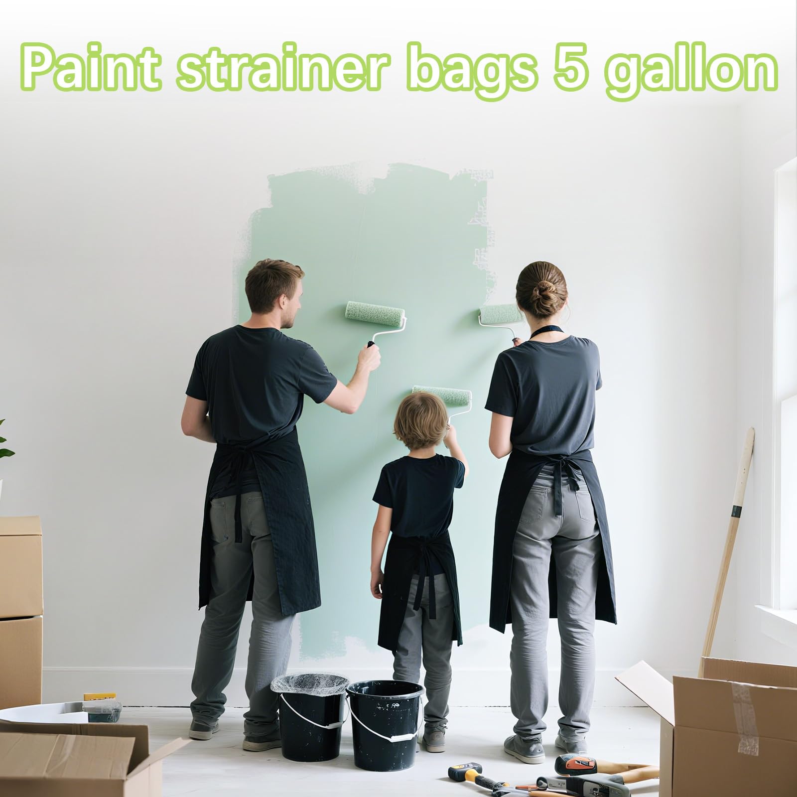 Paint Strainer Bags - 35 Pack for 5 Gallon Buckets -6