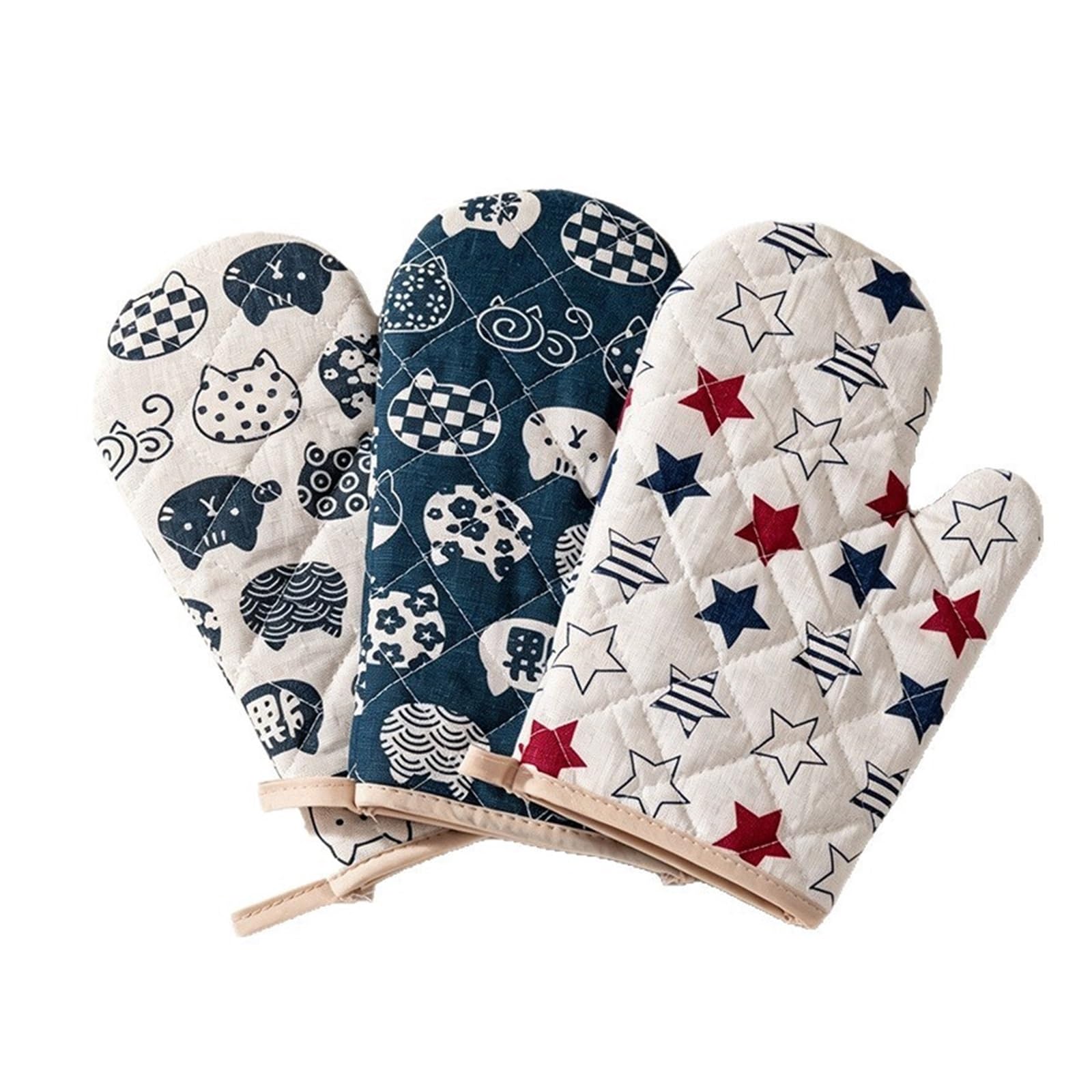1 Paire De Gants Isolants Épais Et Matelassés for La Cuisine pour Cuisine