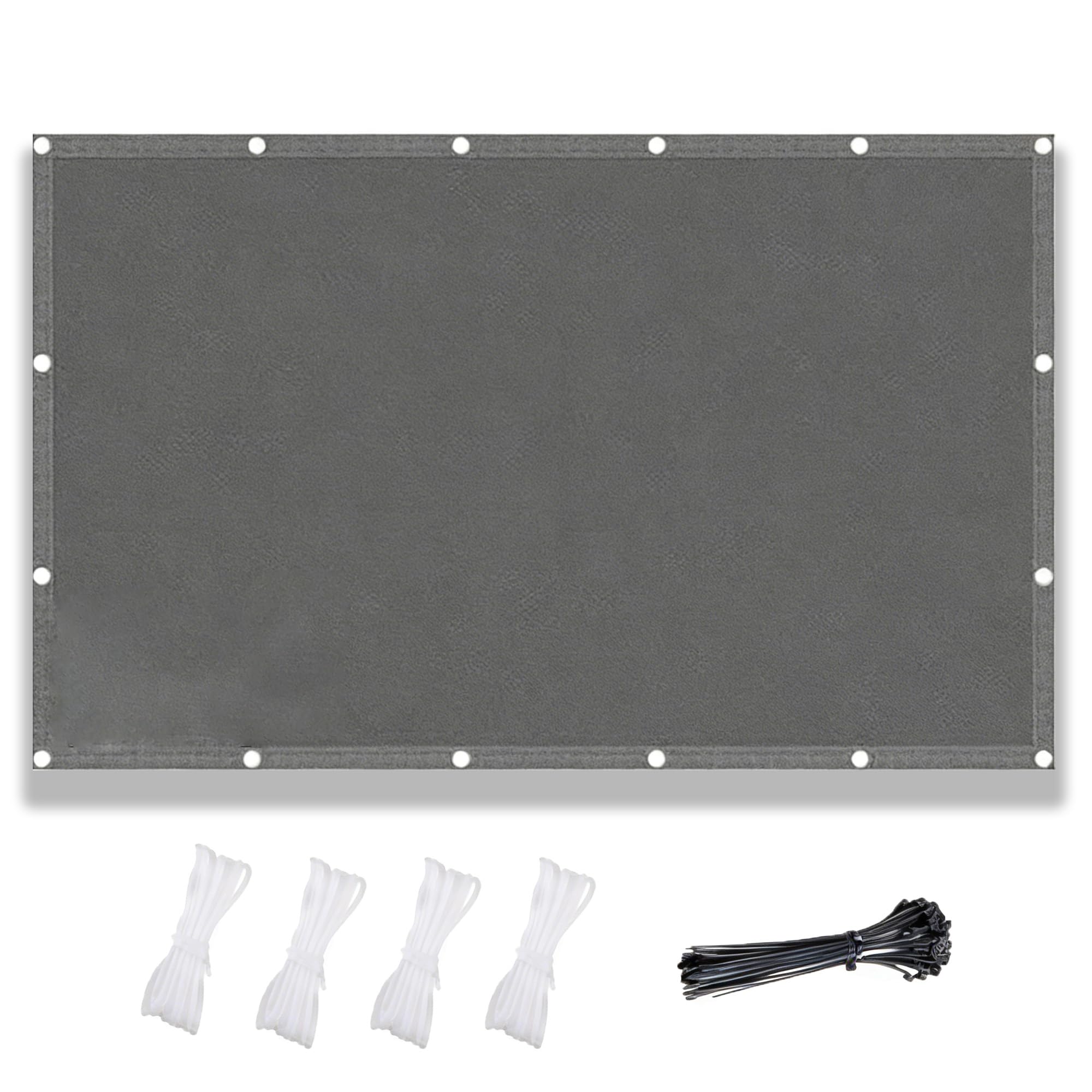 Voile d'ombrage pour terrasse et repas d'été à l'abri du soleil avec toile rectangulaire