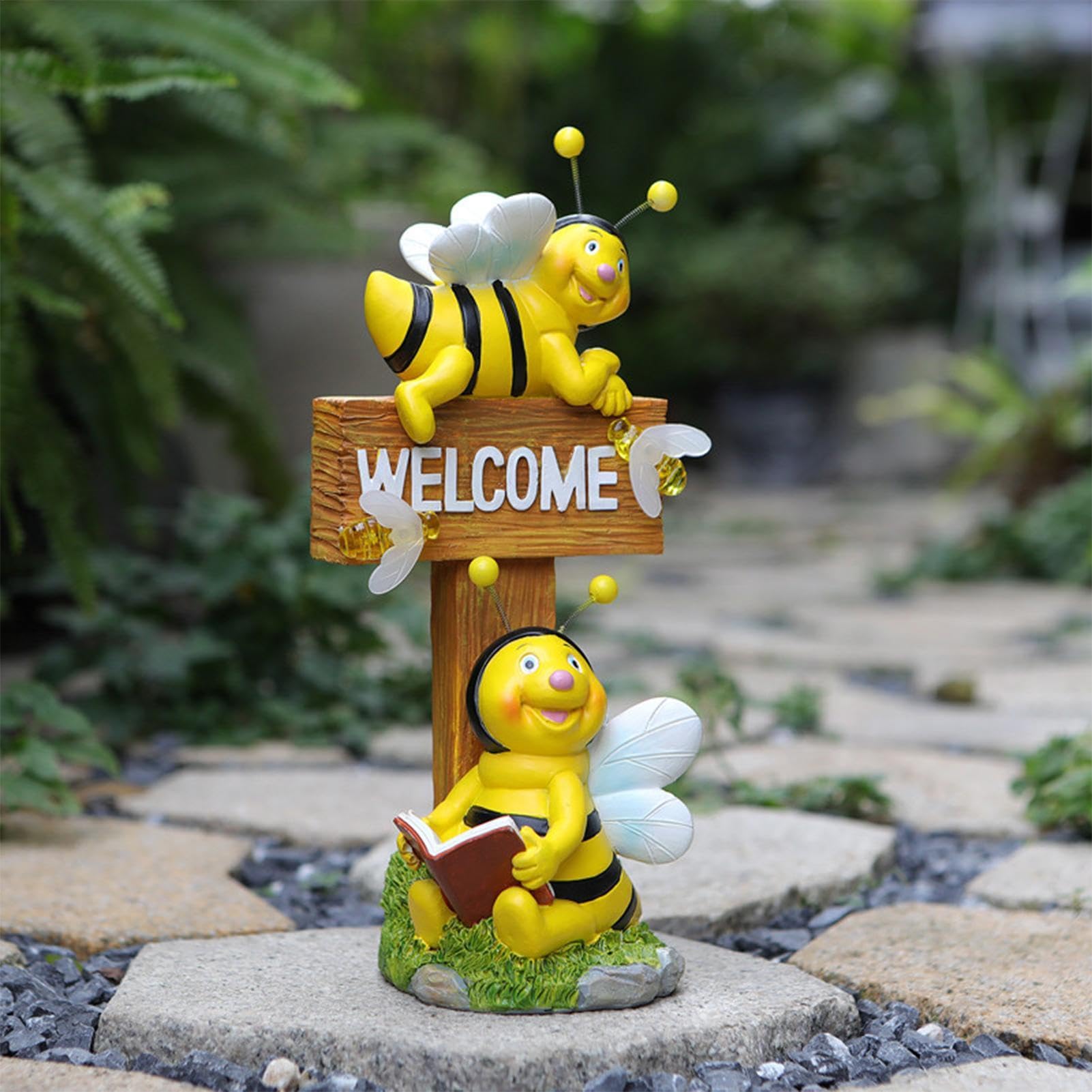 Figura Luminosa De para Exterior Estatua Decorativa De Adorable Solar