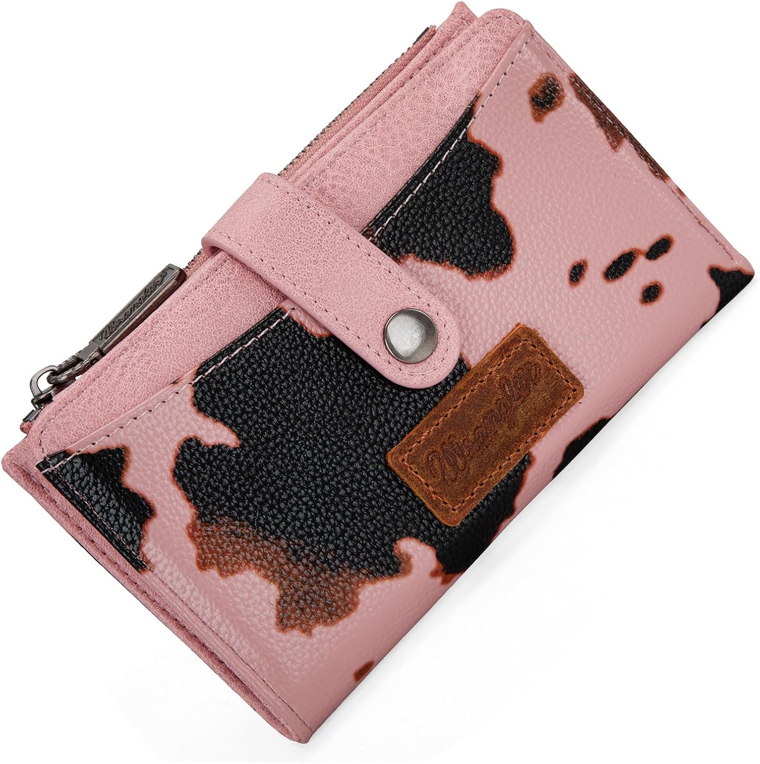Wrangler Wallet for Women Bifold Card Holder with Zipper and ID Window - Image 4