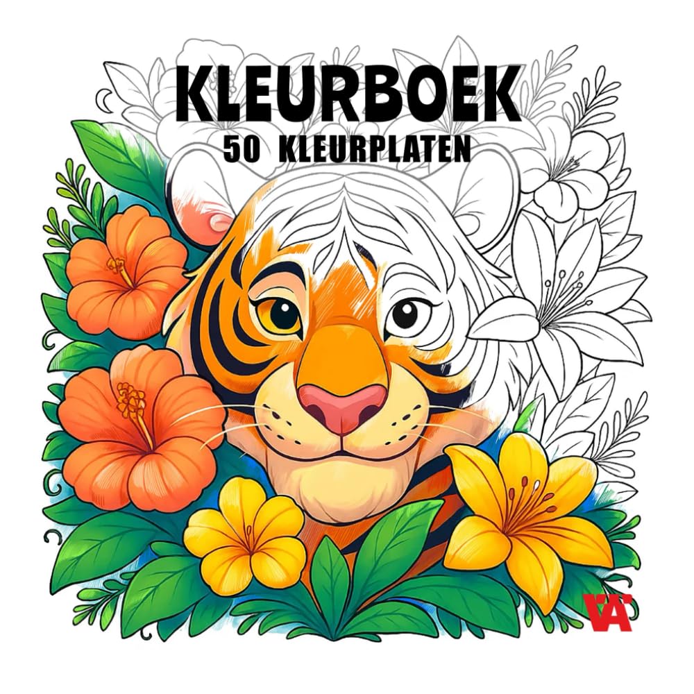 Kleurboek: 50 Prachtige Kleurplaten – Voor Volwassenen, Tieners en Kinderen