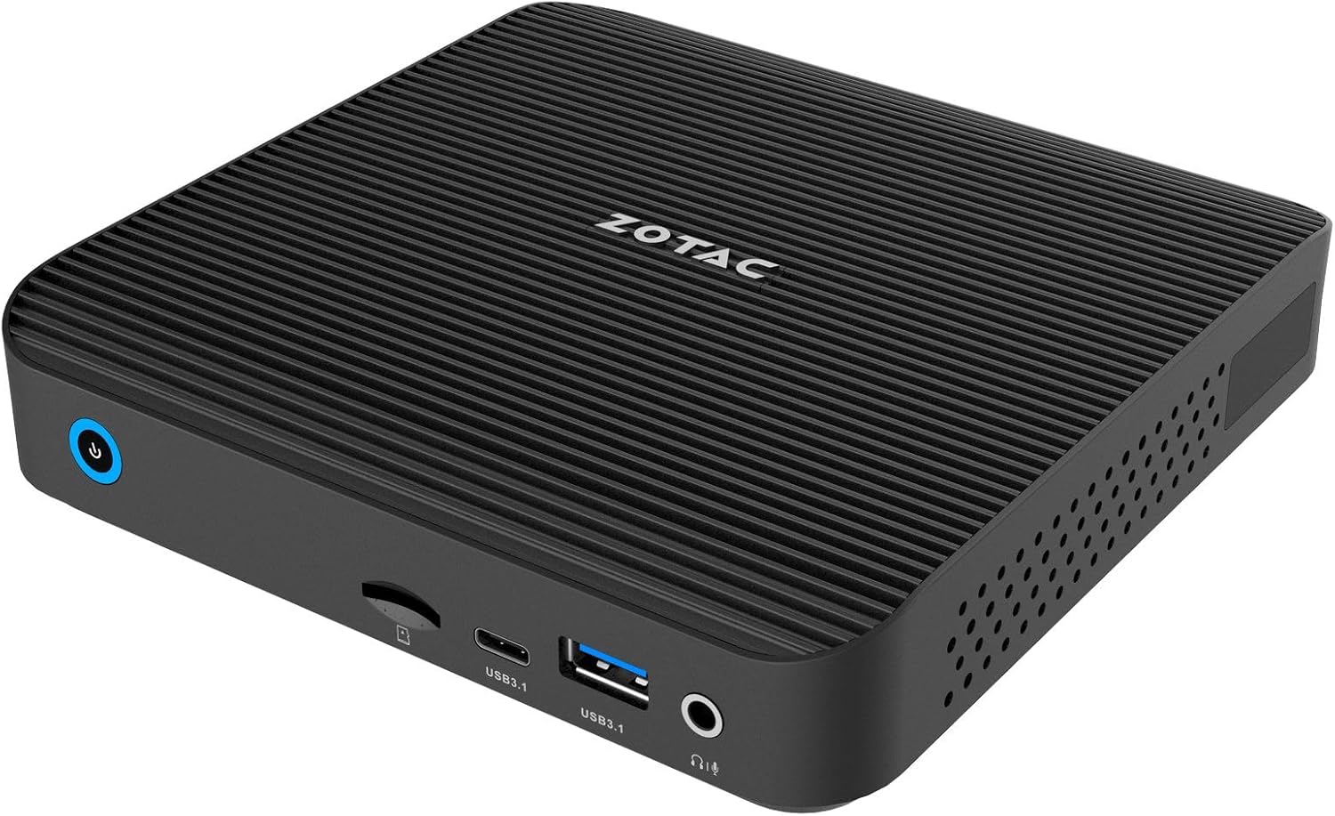 ZOTAC ZBOX-CI343-BE Angled Front View