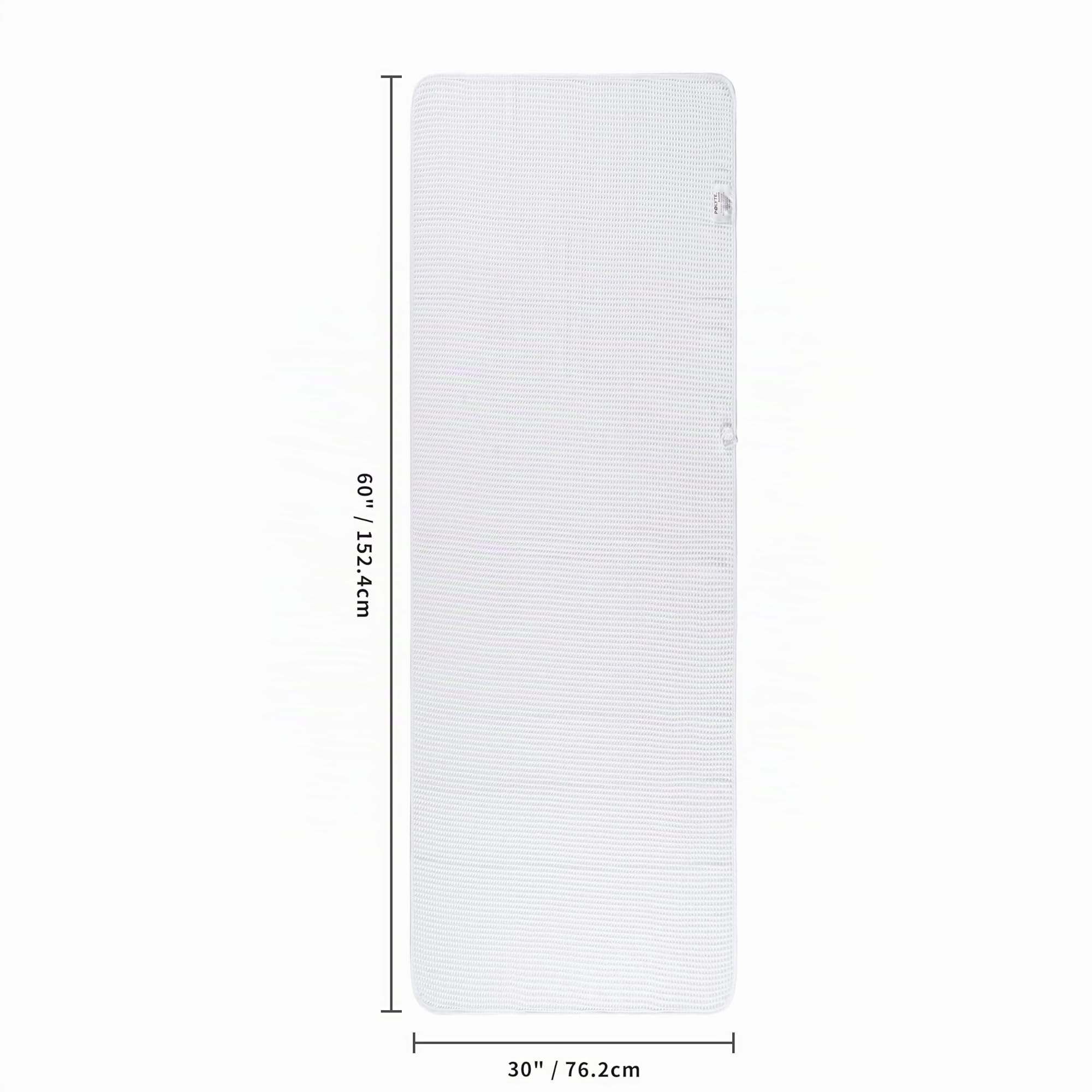 Polyte - 430 gsm telo bagno in microfibra - tessuto a nido d'ape - oversize - 76,2 x 152,4cm - 4 pezzi