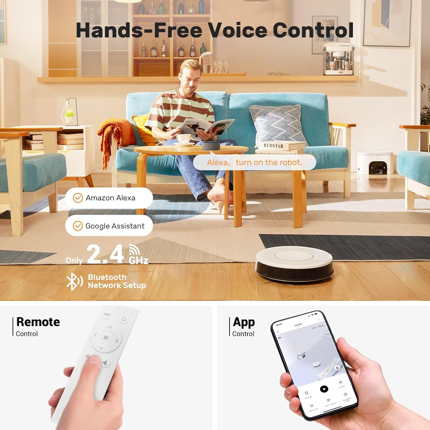 Verefa Robot Vacuum Self Emptying, Robotic Vacuum Kuwait Ubuy