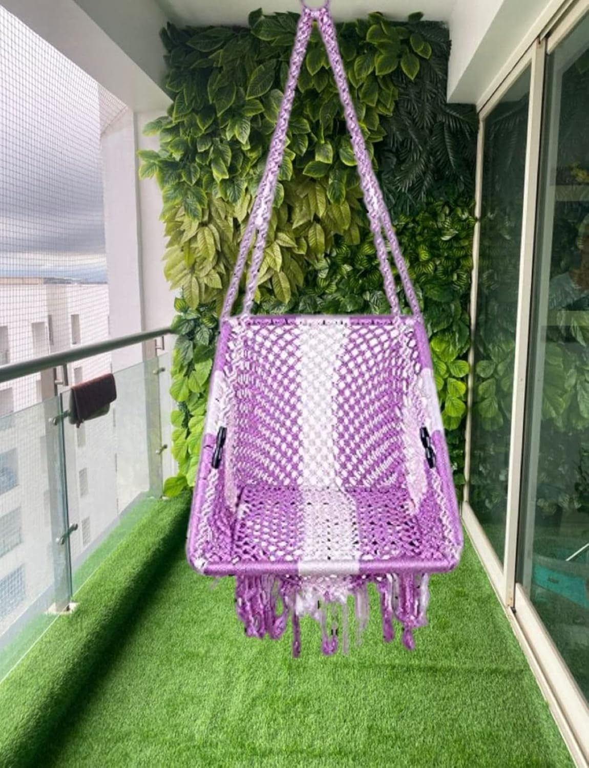 Kaushalendra Swing Hammock Chair with Cushion Swings for Adults Multi