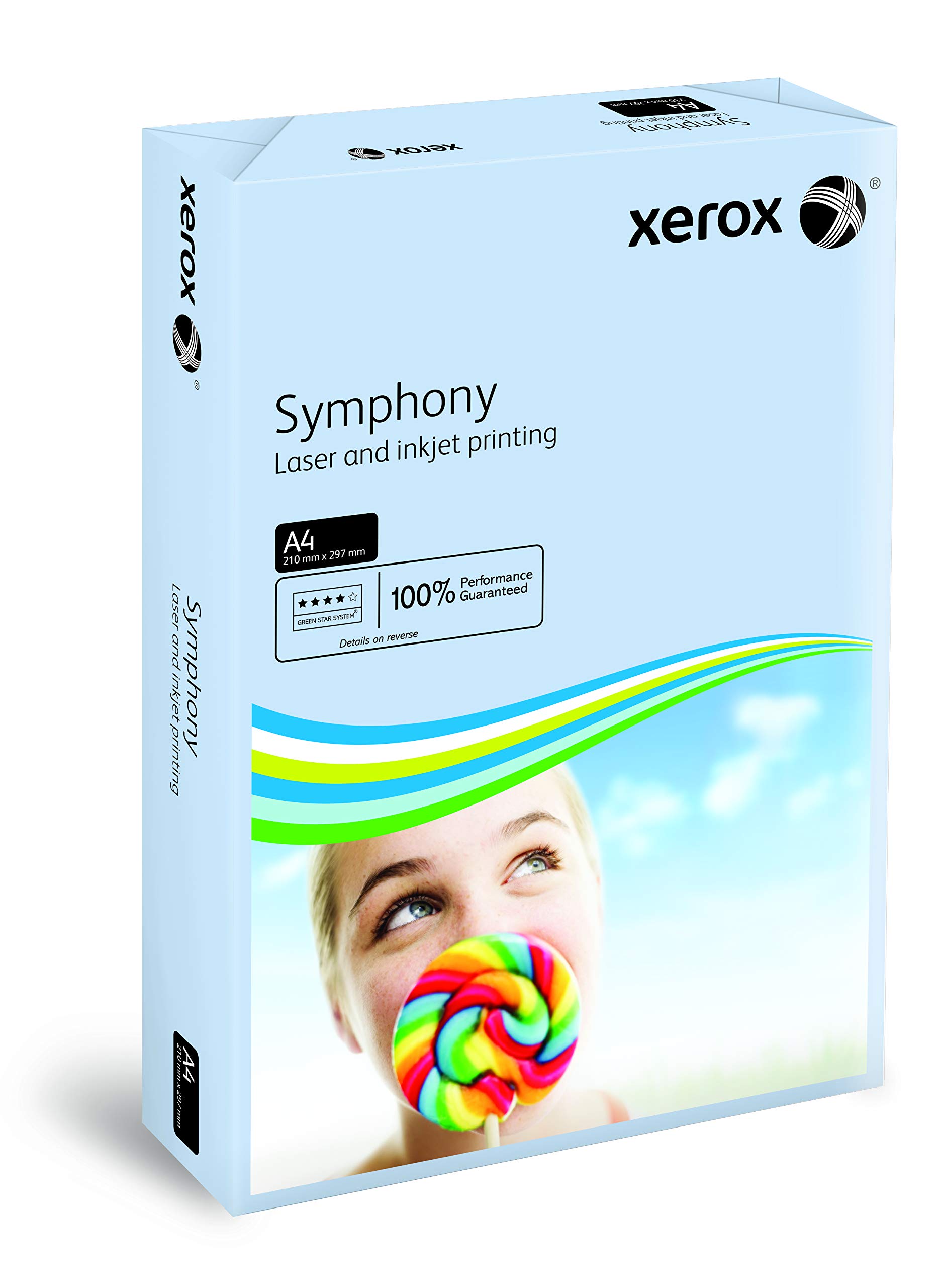 Xerox 160 g/m² karta symfoniczna A4 - pastelowy niebieski (opakowanie 250 szt.)