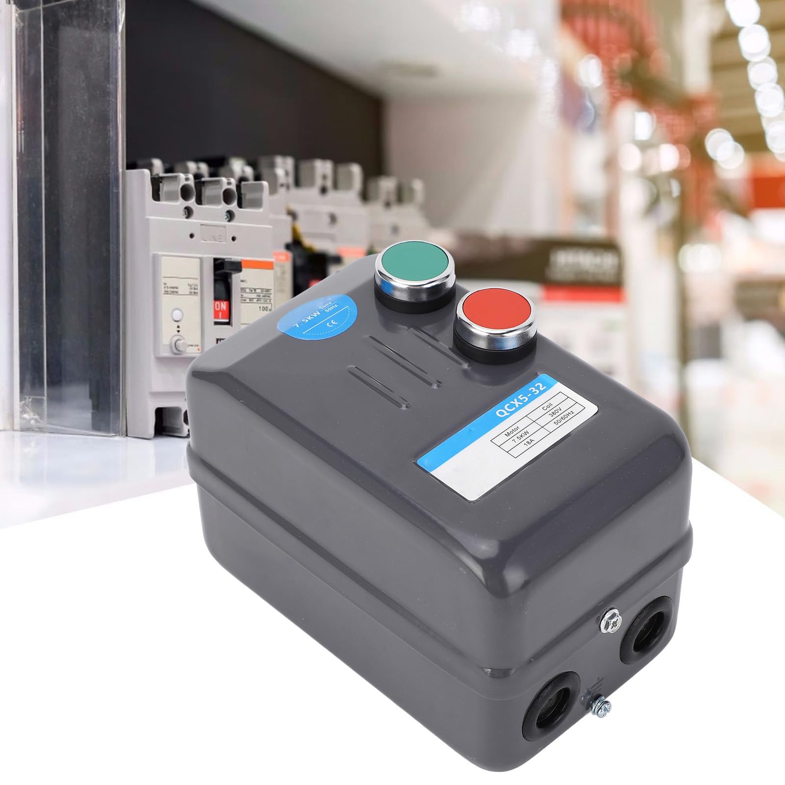 Hidyliu Control Magnético del Motor de Arranque, Duradero, 7,5 KW, Trifásico, 380 V, Nominal 14-22 A, para Uso Global en Compresores de Aire