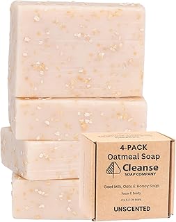Barra de jabón de avena para piel con picazón...