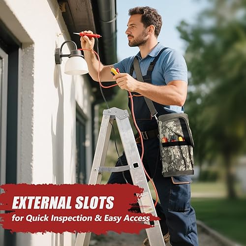Miniatura 6 de Bolsa de Herramientas Enrollable, UUP Organizador de Almacenamiento de Herramientas Vacío Enrollado de Servicio Pesado, Contenedor de Herramientas