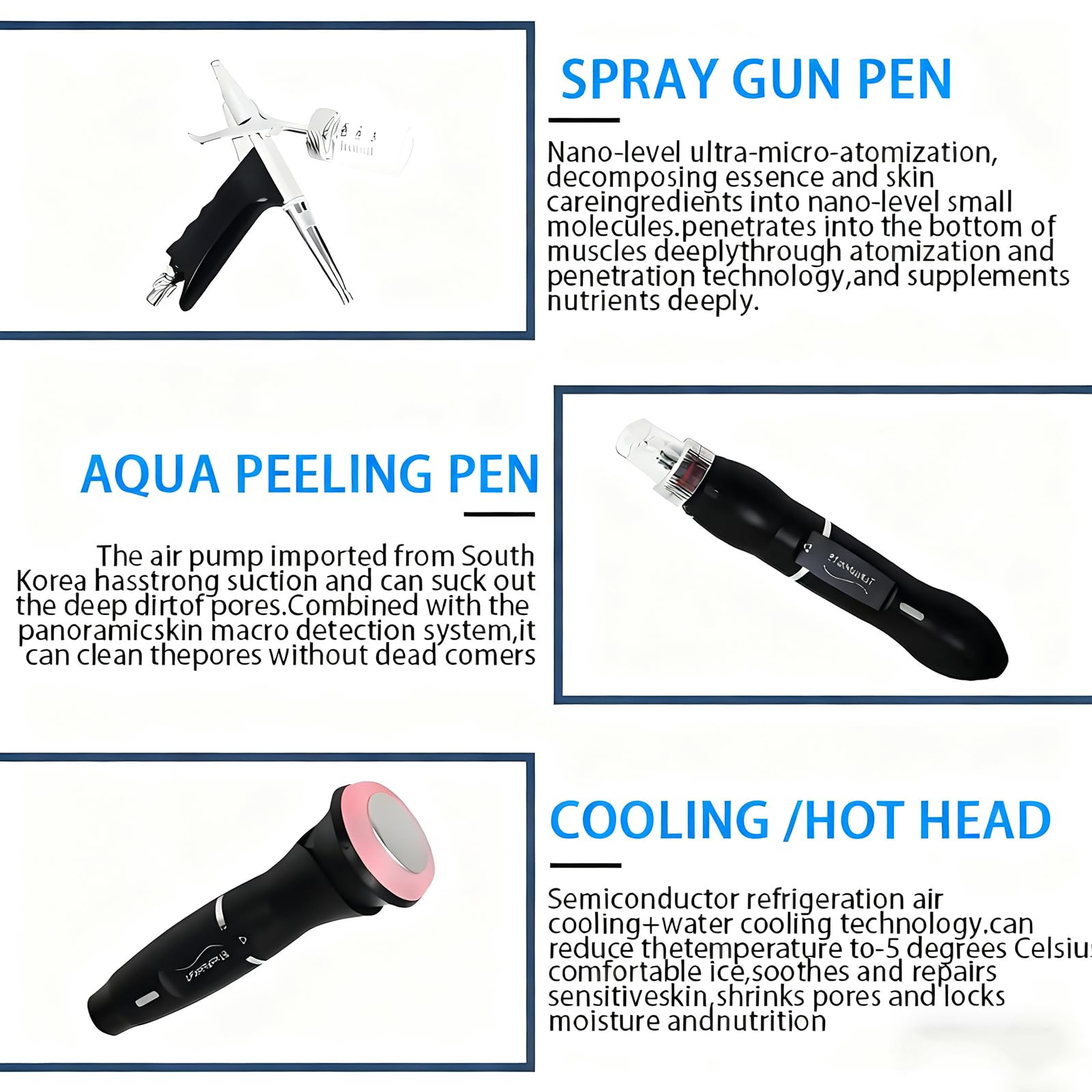 Oxygen Beauty Machine, 10-In-1 Wasser-Sauerstoff-Hydra-Facial-Gerät Mit 8-Zoll-Display, Multifunktionales Gesichtspflegegerät Zur Reinigung Und Feuchtigkeitspflege Für Spa, Salon