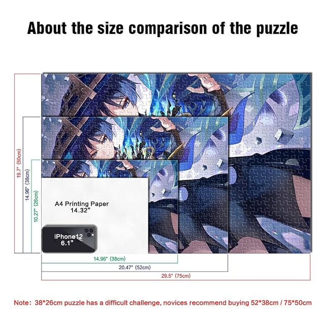 Foto 3 de 4 de Rompecabezas para Adultos Genshin Impact Wanderer Rompecabezas de 1000 Piezas Adecuado para Adultos y niños…