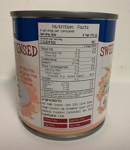 Miniatura 2 de Leche de avena Samui condensada endulzada de 11.25 onzas, paquete de 3 unidades