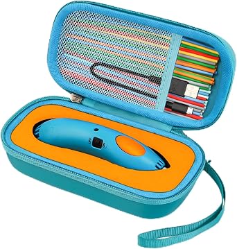 Case Compatible with 3Doodler Start+ Essentials 2022 for 3D Pen Set for Kids, Storage Organizer Holder for Printing Filament Refill and Micro-USB Charger Box Only