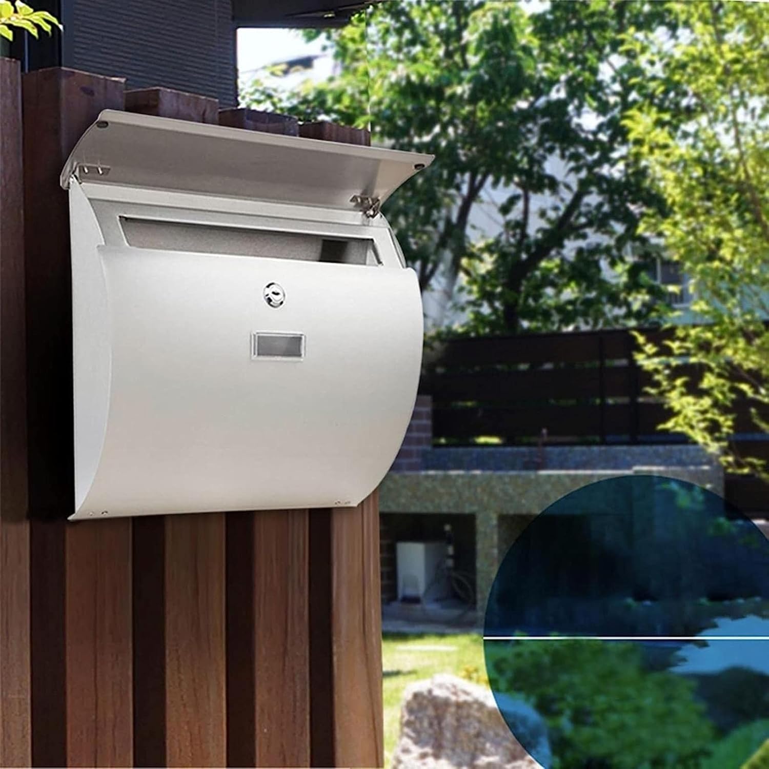 Door Letterboxes Wall-Mount Letterboxes Covers Mailbox Posts Mailboxes for Outside 304 Stainless Steel Mailbox