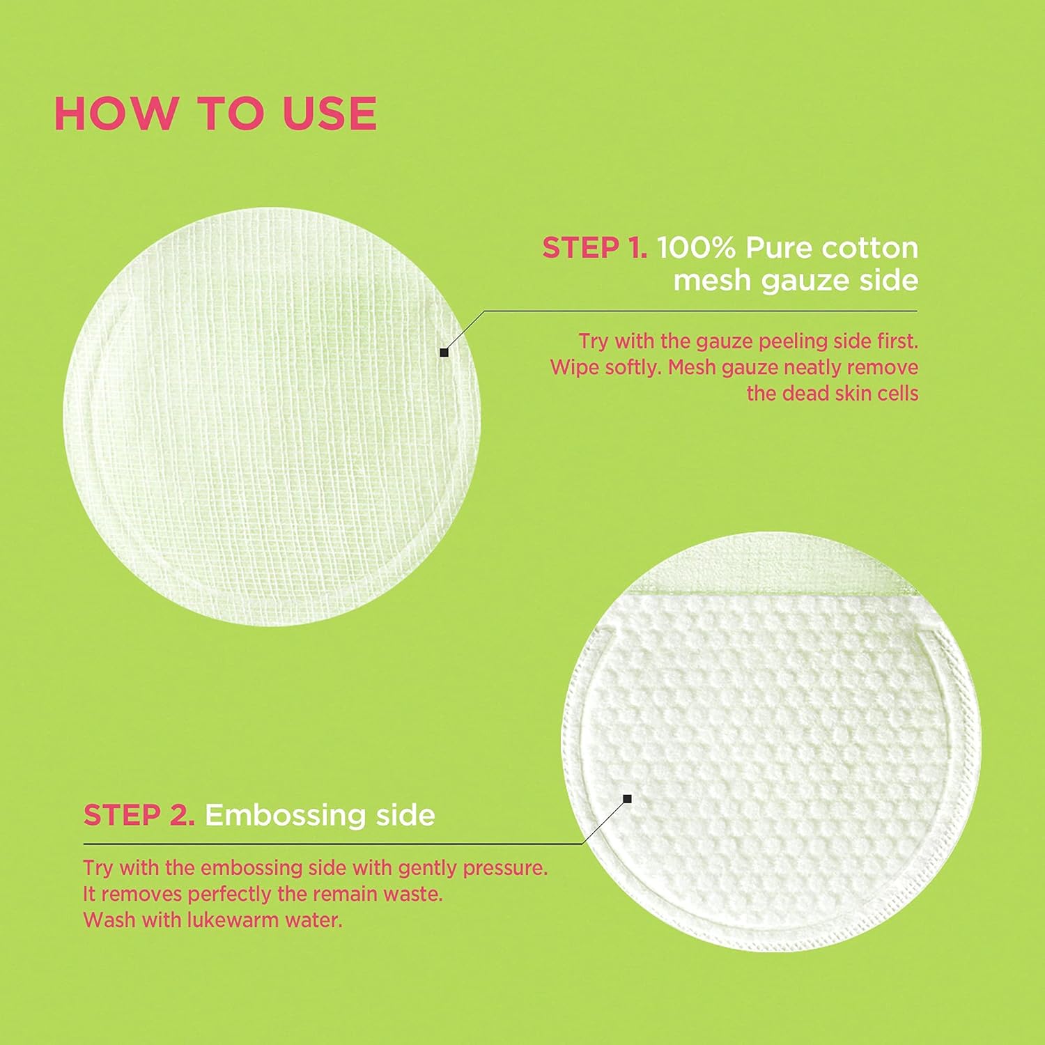 DERMALOGY by NEOGENLAB PHA Gauze Peeling - Formulated with AHA BHA PHA Exfoliating & Cleansing Pad (30 - Green tea)