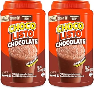 Chocolisto Instant Chocolate Powder Drink Mix | Delicious Chocolate Drink | Nutritious Breakfast | 35.2 Oz (Pack of 2)