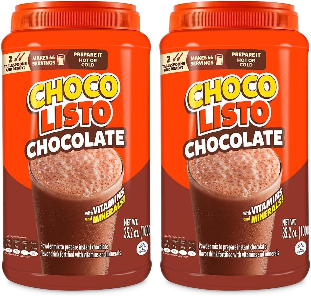 Chocolisto Instant Chocolate Powder Drink Mix | Delicious Chocolate Drink | Nutritious Breakfast | 35.2 Oz (Pack of 2)